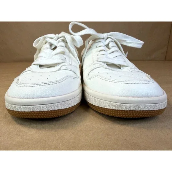 J. Crew White Leather Court City Tour Sneakers (Gum Sole) Preppy, Casual Size 8 - Picture 4 of 15